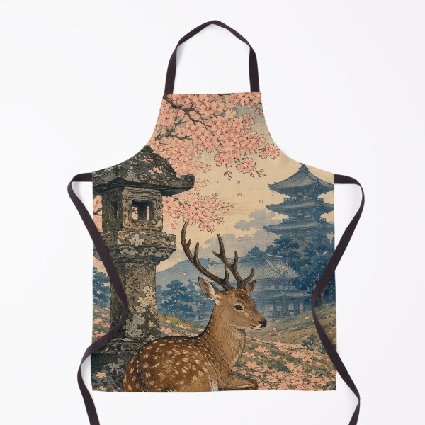 Item preview, Nara Park Quiet - Vintage Japanese Landscape Ukiyo-e Woodblock designed and sold by bapupa.