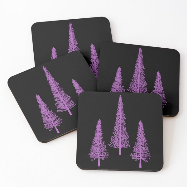 Item preview, Three Pine Trees Pink designed and sold by Pinkdeer Designs.