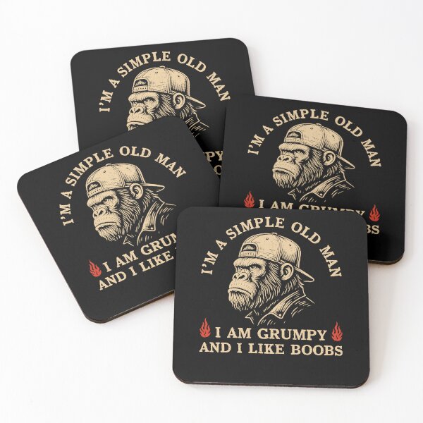 Item preview, I'm A Simple Old Man I Am Grumpy And I Like Boobs designed and sold by Hedoraxe.