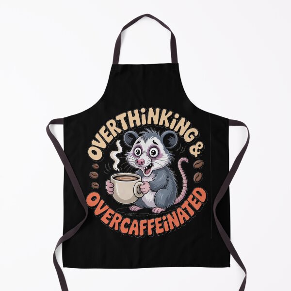 Item preview, Funny Overthinking Overcaffeinated Opossum Coffee Meme designed and sold by AlexandraSand.