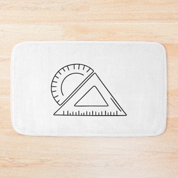 Item preview, Geometry Tools Triangle Ruler and Protractor designed and sold by rasagamastore.