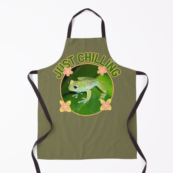 Item preview, Just Chilling Cute Green Frog designed and sold by PaniKulka.
