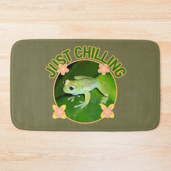 Item preview, Just Chilling Cute Green Frog designed and sold by PaniKulka.