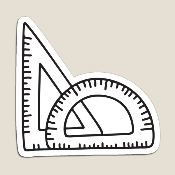Item preview, Triangle Ruler Near Plastic Protractor designed and sold by rasagamastore.