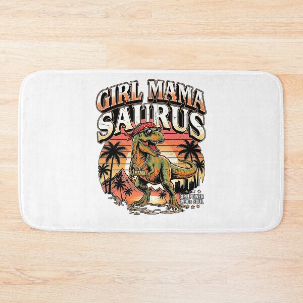 Item preview,  Girl Mama Saurus Girl Power 90s Soul Retro T-Rex Mom Daughters Dino  designed and sold by graphixpolash.