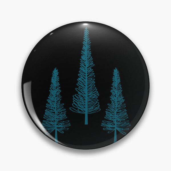 Item preview, Three Pine Trees Blue designed and sold by Pinkdeer Designs.