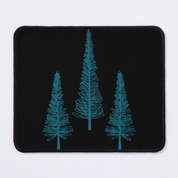 Item preview, Three Pine Trees Blue designed and sold by Pinkdeer Designs.