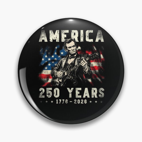 Item preview, Vintage Abraham Lincoln Abe Lincoln Playing Guitar 250 Years designed and sold by Fereskabilon.
