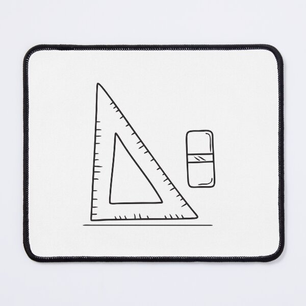 Item preview, Triangle Ruler Beside Marked Eraser designed and sold by rasagamastore.
