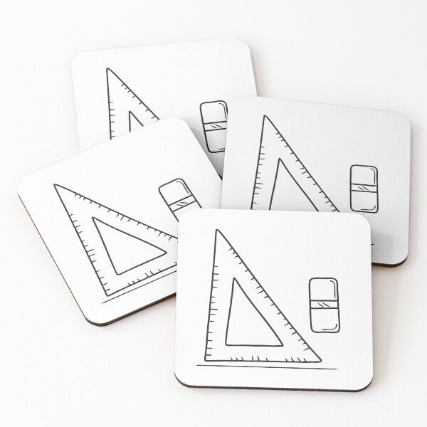 Item preview, Triangle Ruler Beside Marked Eraser designed and sold by rasagamastore.