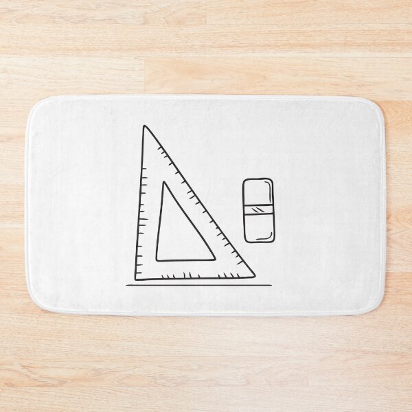 Item preview, Triangle Ruler Beside Marked Eraser designed and sold by rasagamastore.