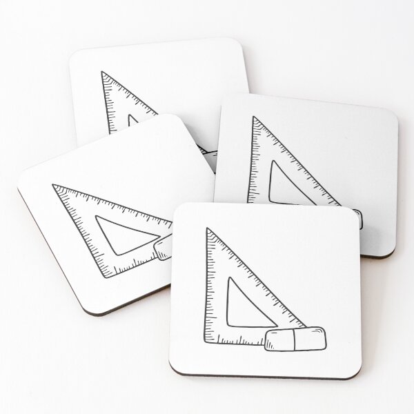 Item preview, Triangle Ruler and Used Eraser designed and sold by rasagamastore.