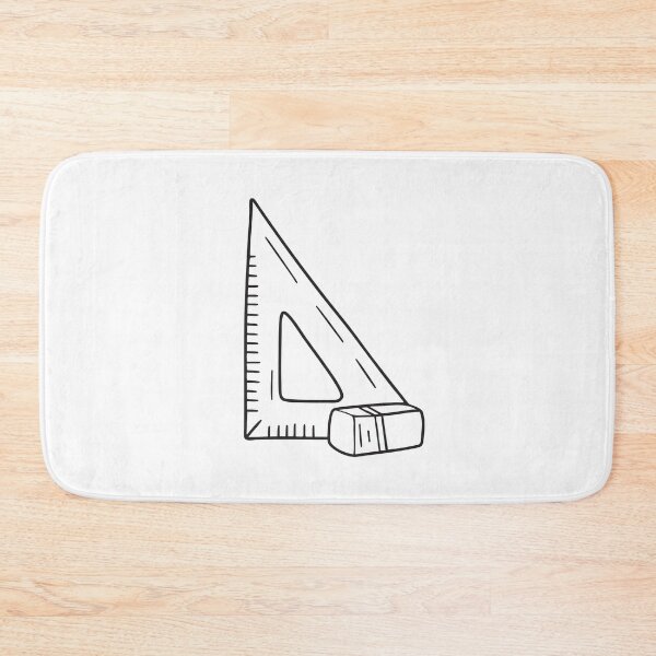 Item preview, Triangle Ruler and Used Eraser designed and sold by rasagamastore.