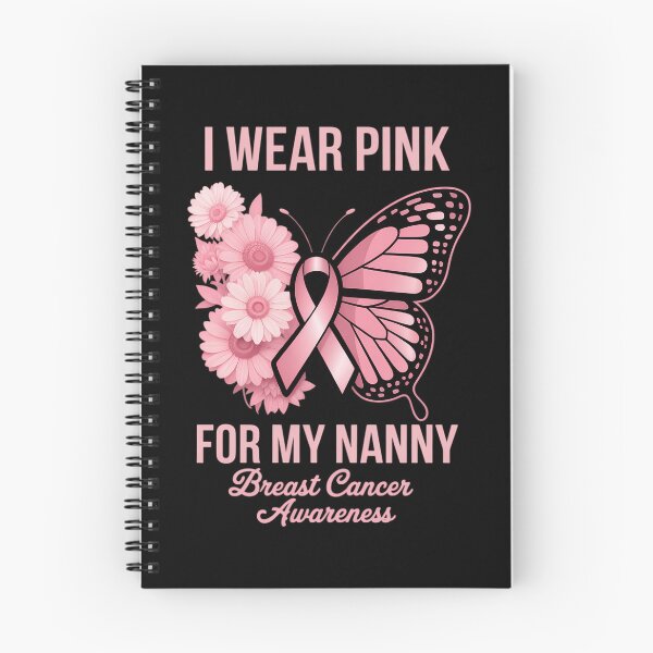 Item preview, I Wear Pink For My Nanny Butterfly Breast Cancer Awareness designed and sold by SapfireStuArt.