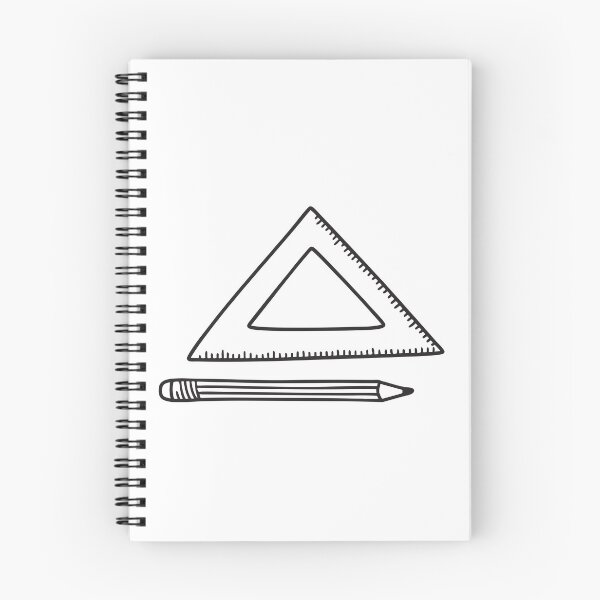 Item preview, Pencil and Triangle Ruler Arrangement designed and sold by rasagamastore.