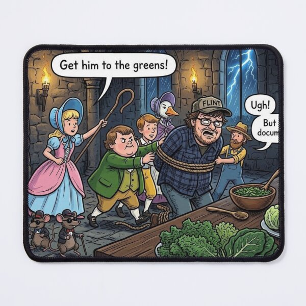 Item preview, Medieval Dark Castle Vegetable Buffet: Nursery Rhyme Michael Moore designed and sold by Uniqueartai.