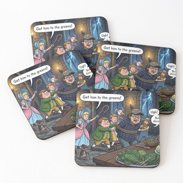 Item preview, Medieval Dark Castle Vegetable Buffet: Nursery Rhyme Michael Moore designed and sold by Uniqueartai.