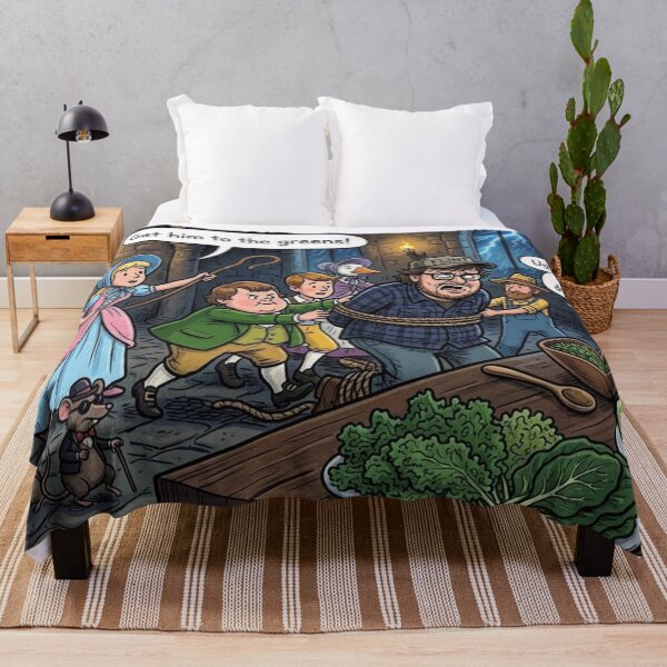 Item preview, Medieval Dark Castle Vegetable Buffet: Nursery Rhyme Michael Moore designed and sold by Uniqueartai.