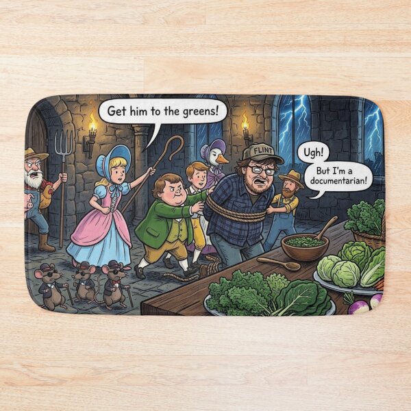 Item preview, Medieval Dark Castle Vegetable Buffet: Nursery Rhyme Michael Moore designed and sold by Uniqueartai.