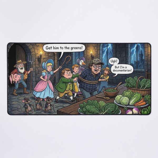 Item preview, Medieval Dark Castle Vegetable Buffet: Nursery Rhyme Michael Moore designed and sold by Uniqueartai.