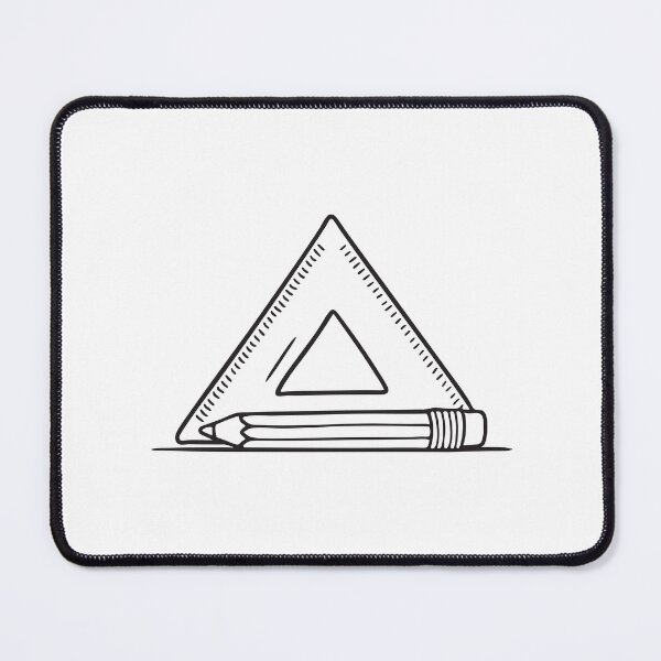 Item preview, Triangle Ruler Beside Wooden Pencil designed and sold by rasagamastore.