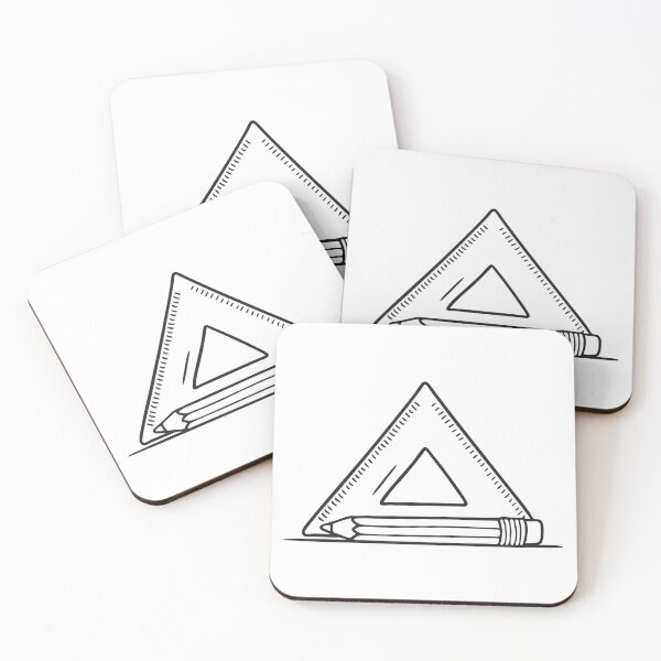 Item preview, Triangle Ruler Beside Wooden Pencil designed and sold by rasagamastore.