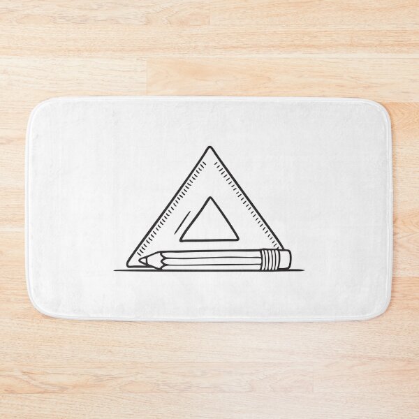 Item preview, Triangle Ruler Beside Wooden Pencil designed and sold by rasagamastore.