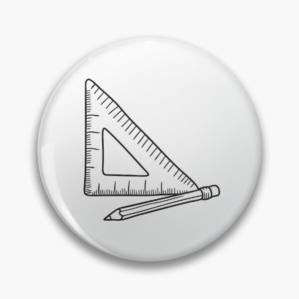 Item preview, Pencil and Triangle Ruler Arrangement designed and sold by rasagamastore.