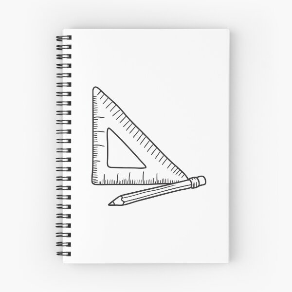 Item preview, Pencil and Triangle Ruler Arrangement designed and sold by rasagamastore.