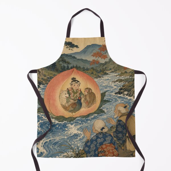 Item preview, Peach Boy - Vintage Japanese Legends Ukiyo-e Woodblock  designed and sold by bapupa.
