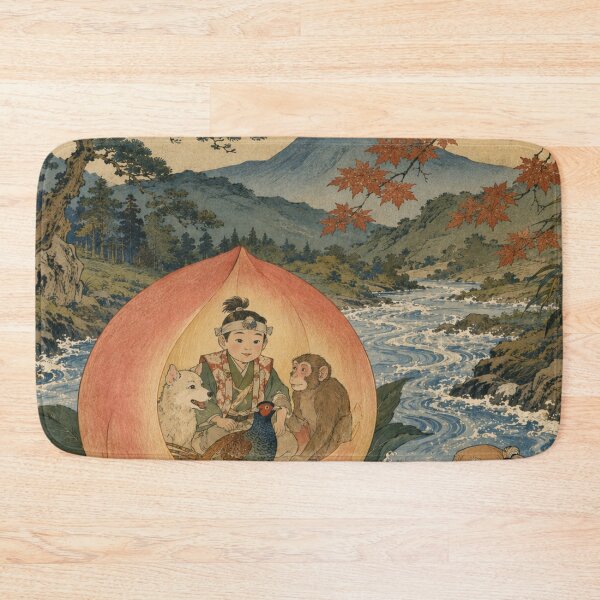 Item preview, Peach Boy - Vintage Japanese Legends Ukiyo-e Woodblock  designed and sold by bapupa.