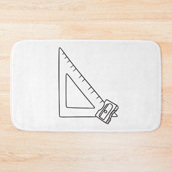 Item preview, Geometry Ruler Beside Pencil Sharpener designed and sold by rasagamastore.