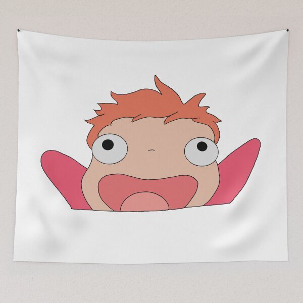 Item preview, Ponyo Fish Cute Happy Cheer Solo Illustration designed and sold by Iska-Designs.