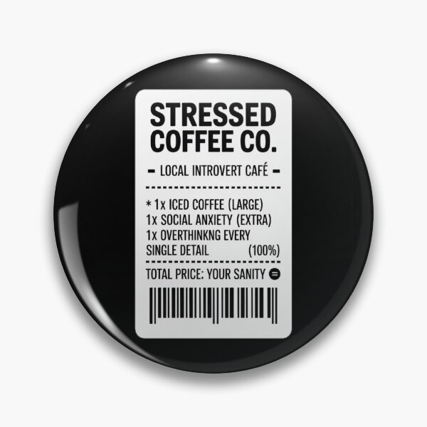 Item preview, Funny Iced Coffee Receipt Stressed Social Anxiety Sticker designed and sold by AlexandraSand.