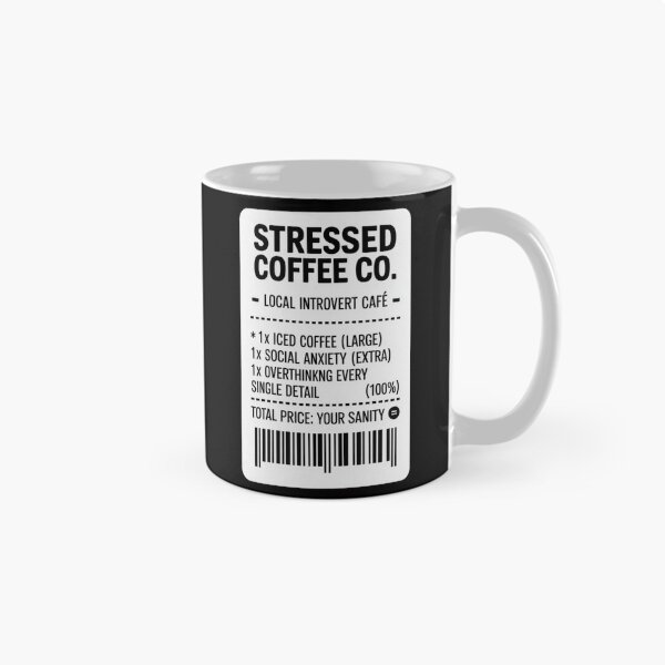 Item preview, Funny Iced Coffee Receipt Stressed Social Anxiety Sticker designed and sold by AlexandraSand.