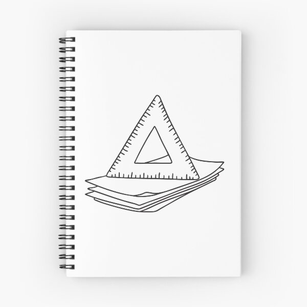 Item preview, Triangle Ruler Resting on Papers designed and sold by rasagamastore.