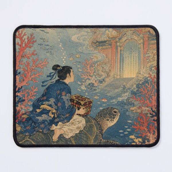 Item preview, Urashima’s Sea Journey - Vintage Japanese Legends Ukiyo-e Woodblock designed and sold by bapupa.
