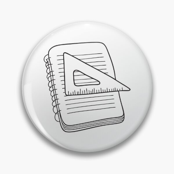 Item preview, Triangle Ruler on Study Notebook designed and sold by rasagamastore.