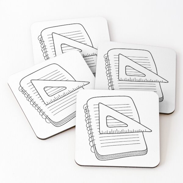 Item preview, Triangle Ruler on Study Notebook designed and sold by rasagamastore.