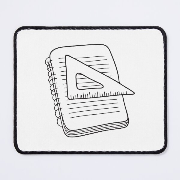 Item preview, Triangle Ruler on Study Notebook designed and sold by rasagamastore.