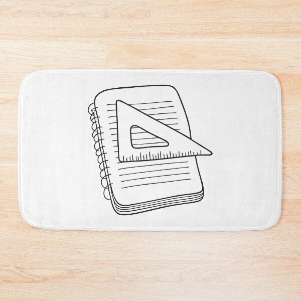 Item preview, Triangle Ruler on Study Notebook designed and sold by rasagamastore.