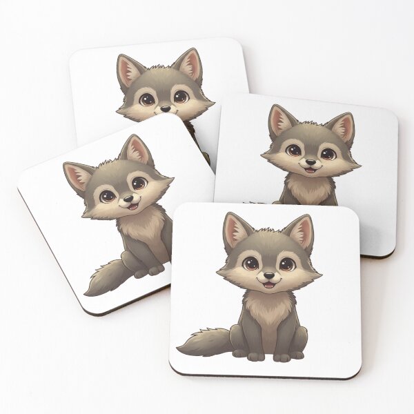 Item preview, Cute Wolf designed and sold by CozyAnimalArt.