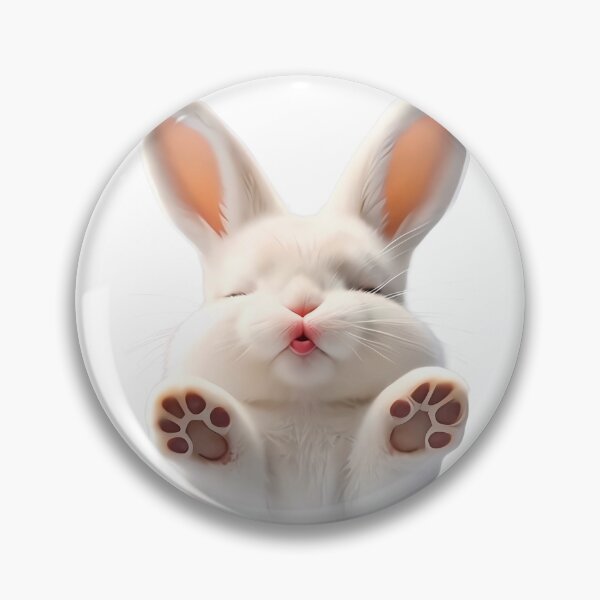 Item preview, Cute White Bunny Sending Love and Paws designed and sold by lovelistivkaa.