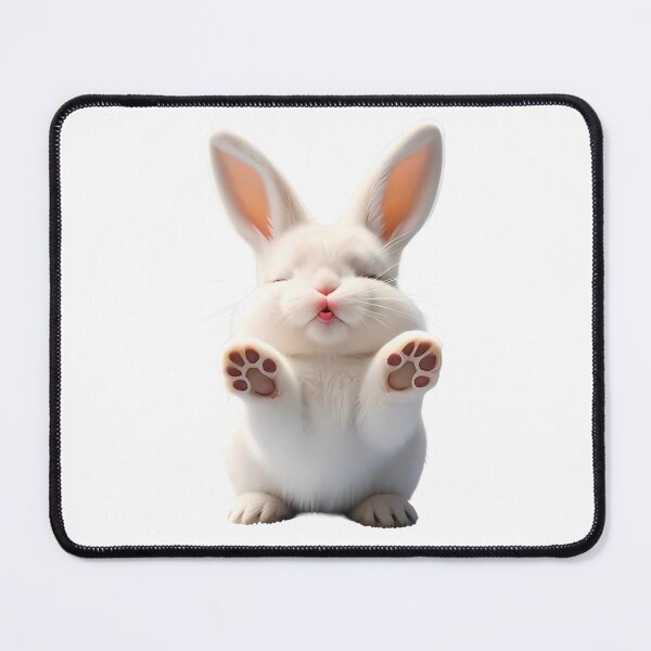 Item preview, Cute White Bunny Sending Love and Paws designed and sold by lovelistivkaa.
