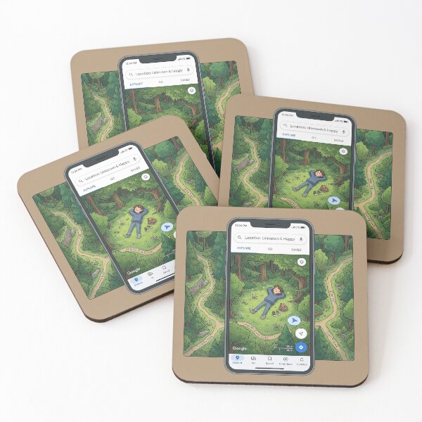 Item preview, Off The Grid: Location Unknown & Happy designed and sold by GrabaHuk.