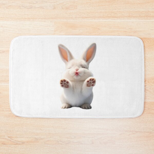Item preview, Cute White Bunny Sending Love and Paws designed and sold by lovelistivkaa.