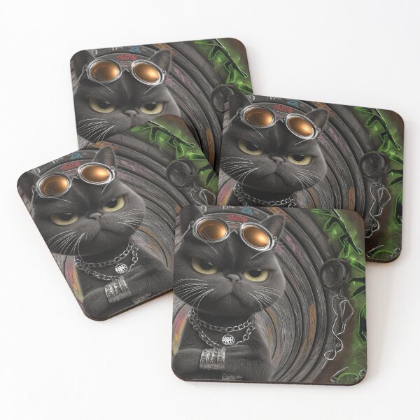 Item preview, Black Boss Cat | Urban Graffiti Art designed and sold by ArtJI.