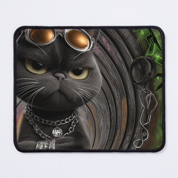 Item preview, Black Boss Cat | Urban Graffiti Art designed and sold by ArtJI.