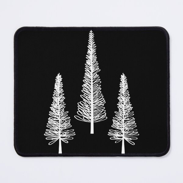 Item preview, Three Pine Trees White designed and sold by Pinkdeer Designs.