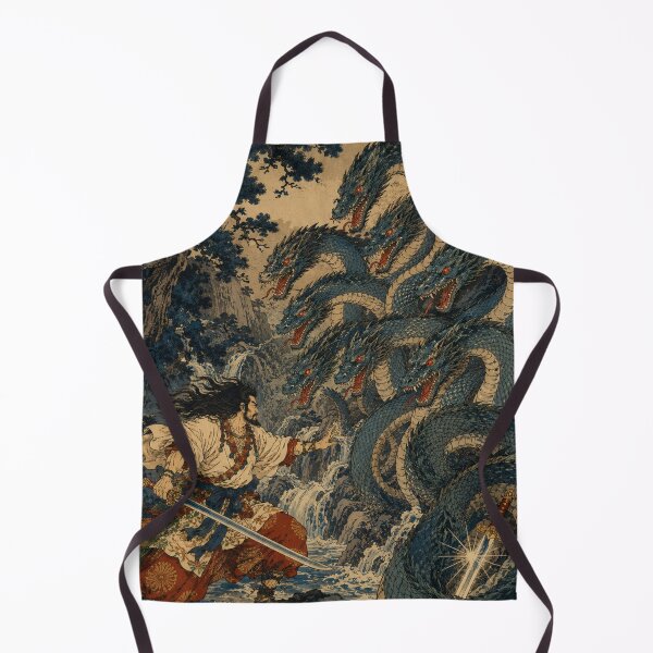 Item preview, Eight-Headed Shadow - Vintage Japanese Mythology Ukiyo-e Woodblock  designed and sold by bapupa.